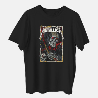 تی شرت آستین کوتاه مدل گروه metallica کد z189